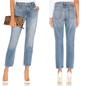 [GRLFRND] Anita Yoke Front High Rise Ankle Jeans
